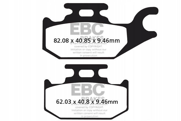 Brake pads EBC SFA307HH scooter (set for 1 discs)