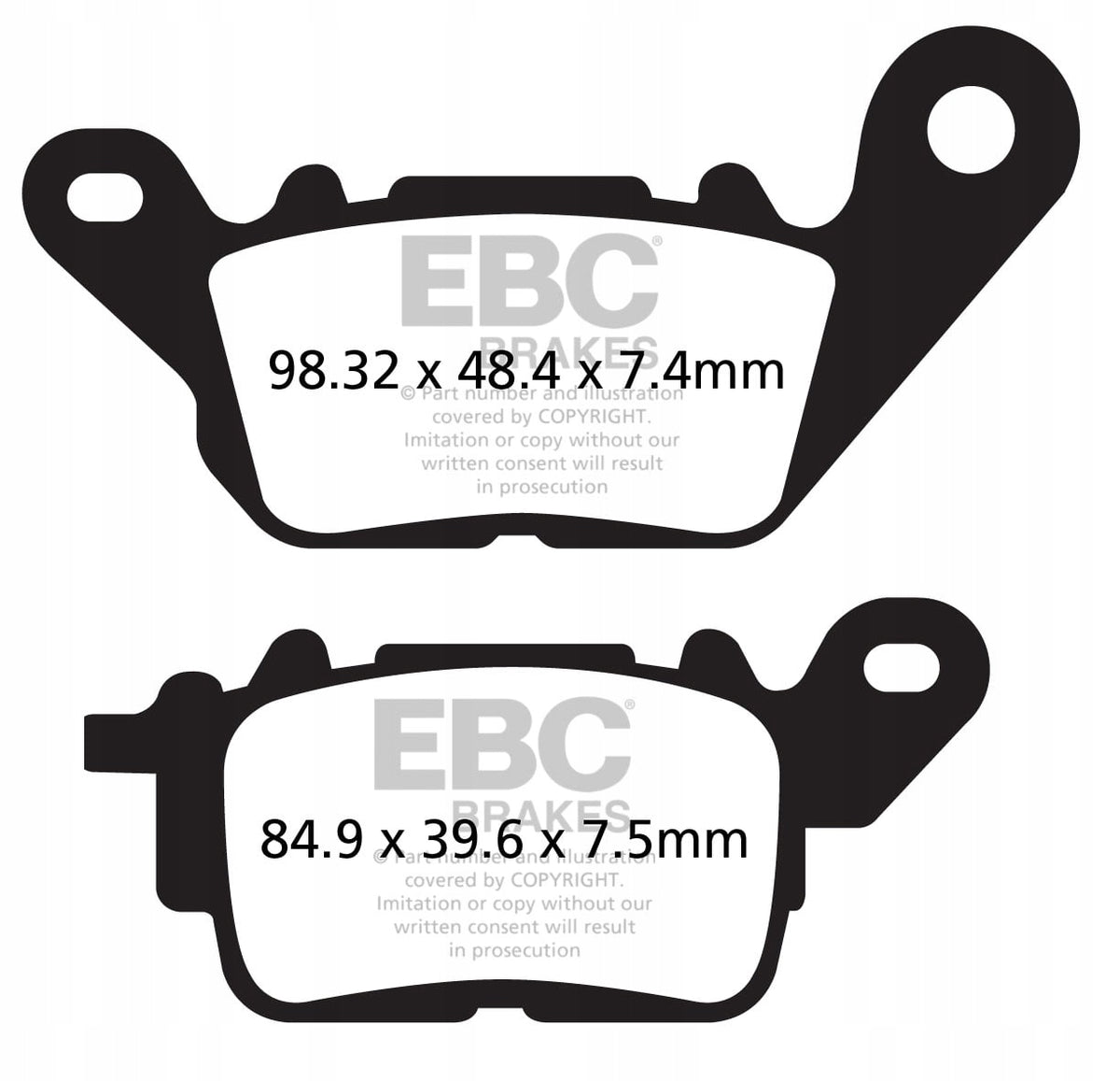 Brake pads EBC SFA694 SFA694