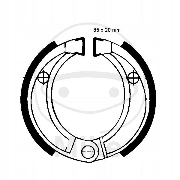 Brake shoe set EBC H338 does not include H338 springs