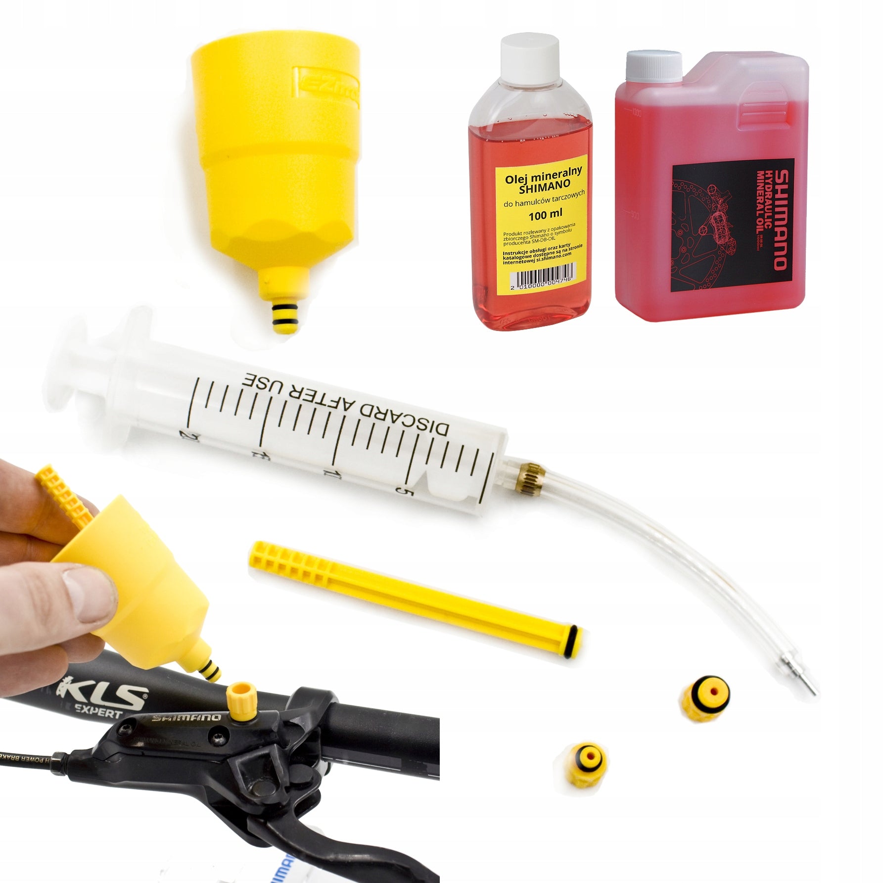 Brake venting kit + SHIMANO oil Manufacturer code EZMTB_SHIM_OIL
