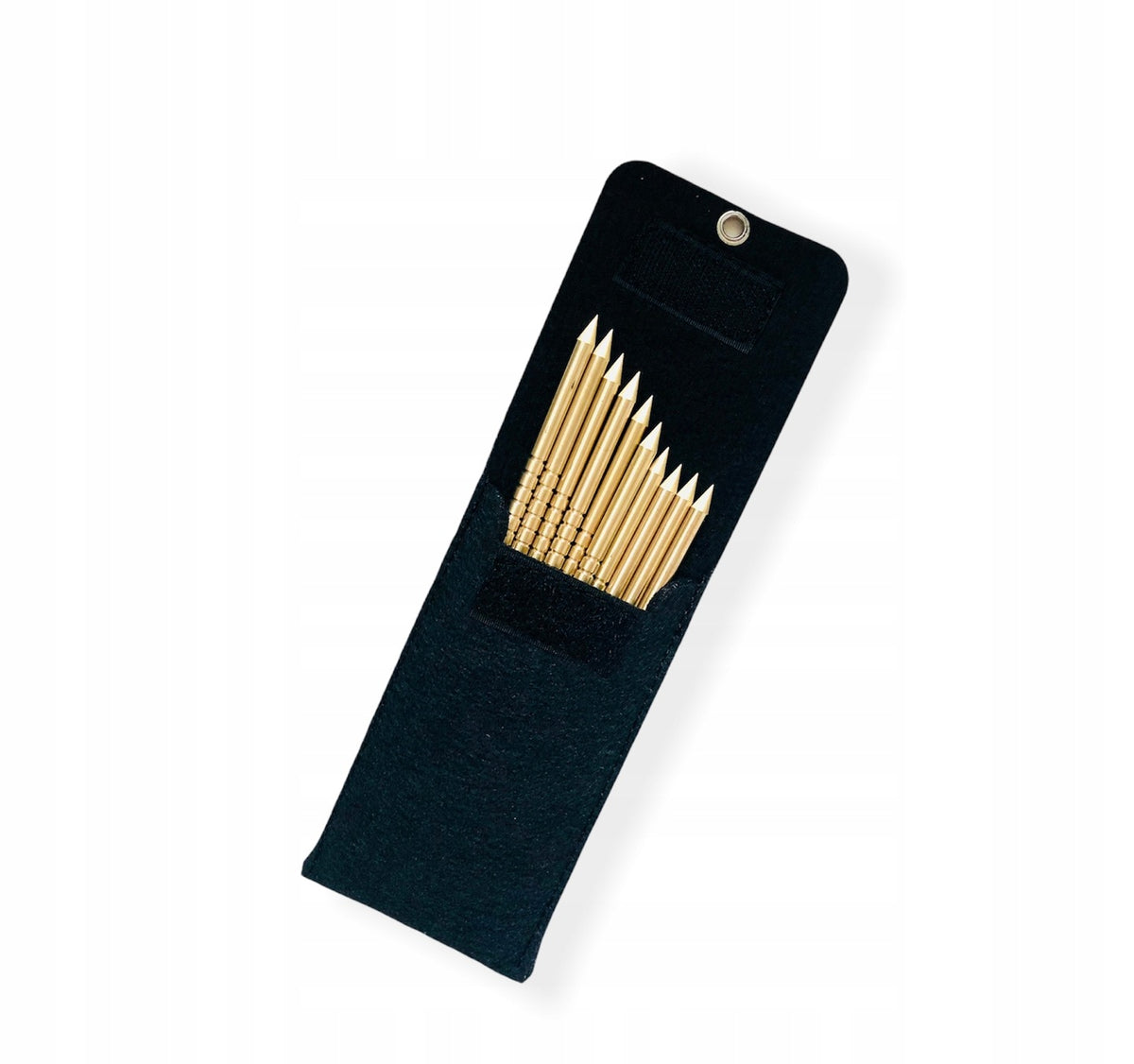 Brass Moletized Pins PRO SET OF 10 + Pinotherapy Case Manufacturer code Z KLAWIK MOS-5