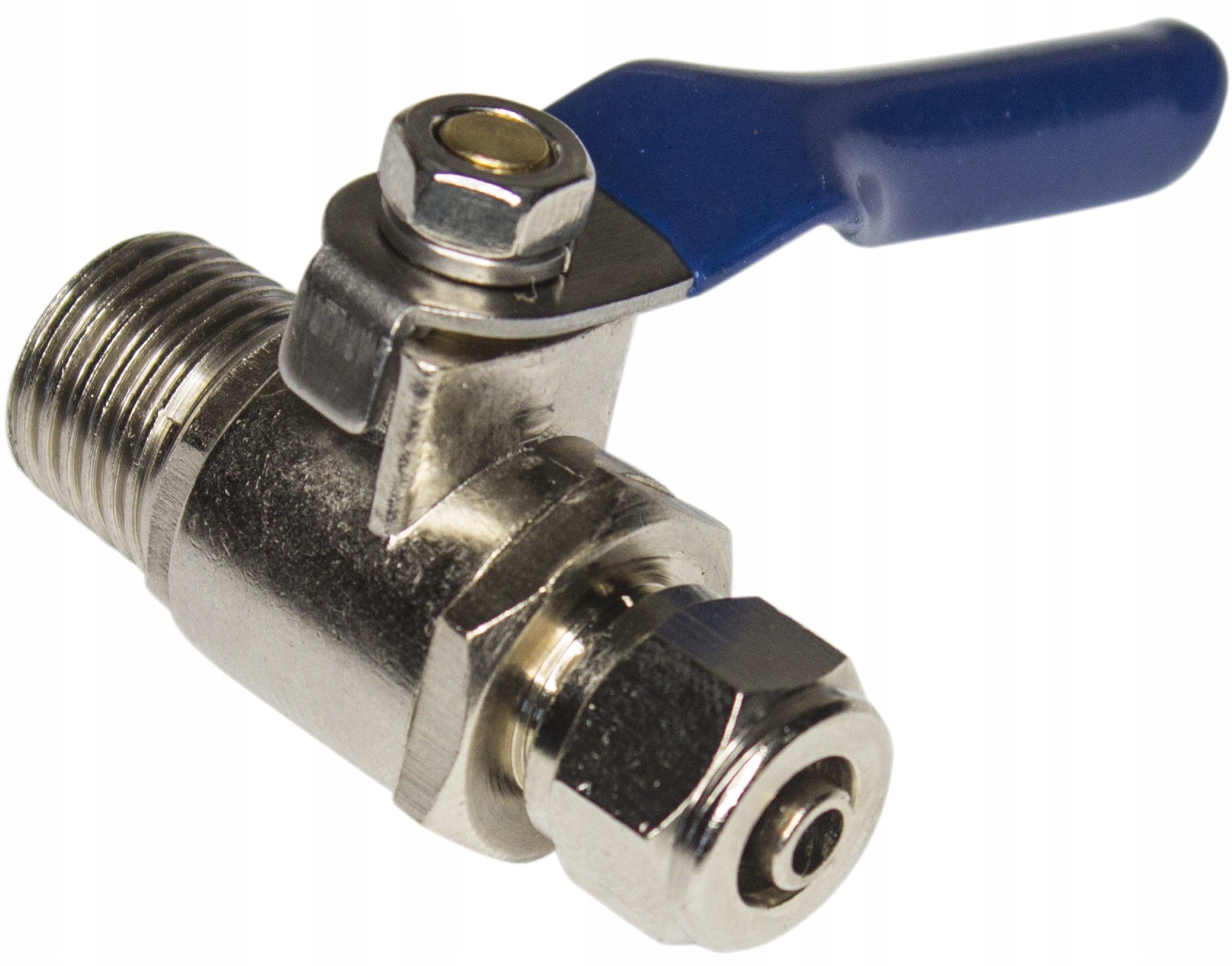 Brass ball valve 1/4" Gz x 1/4" hose for water filter connection, osmosis Manufacturer code VM14