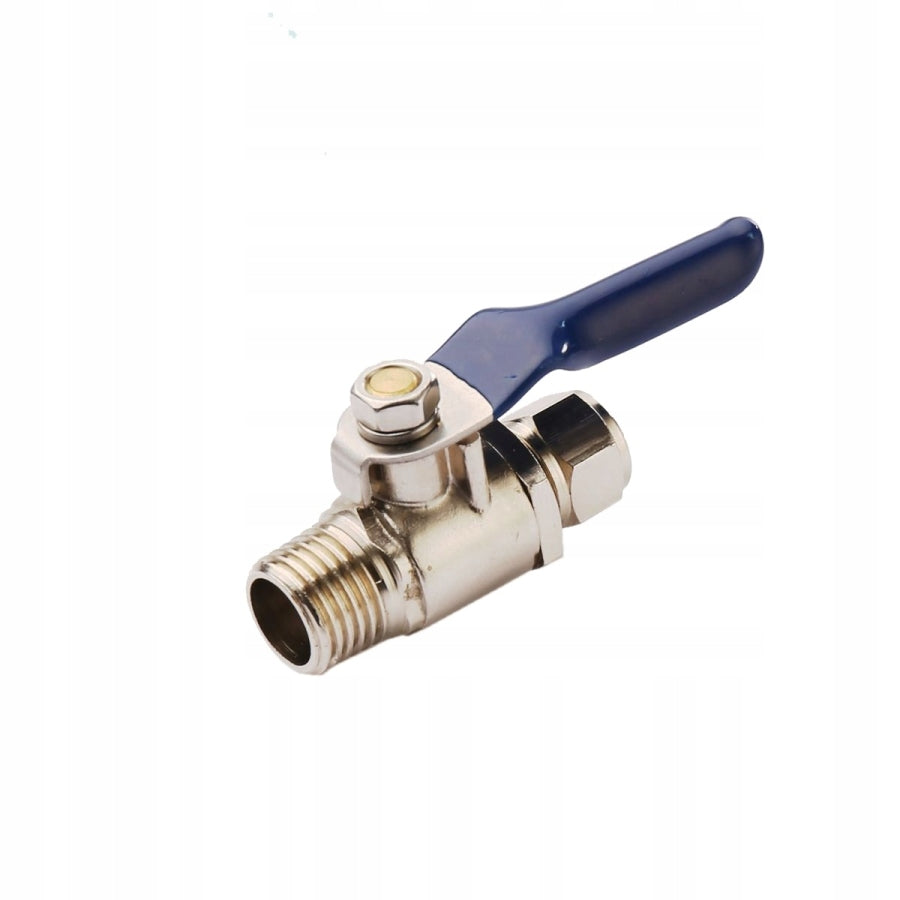Brass ball valve 1/4" Gz x 1/4" hose for water filter connection, osmosis