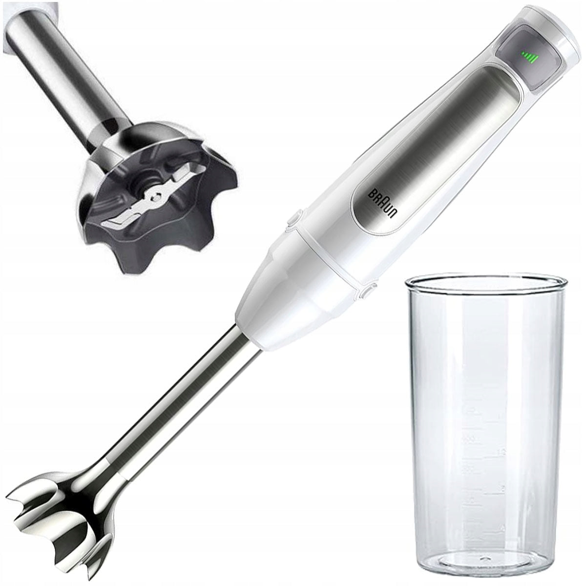 Braun MultiQuick 7 Hand Blender MQ7000 MQ7000WH 1000W + Container