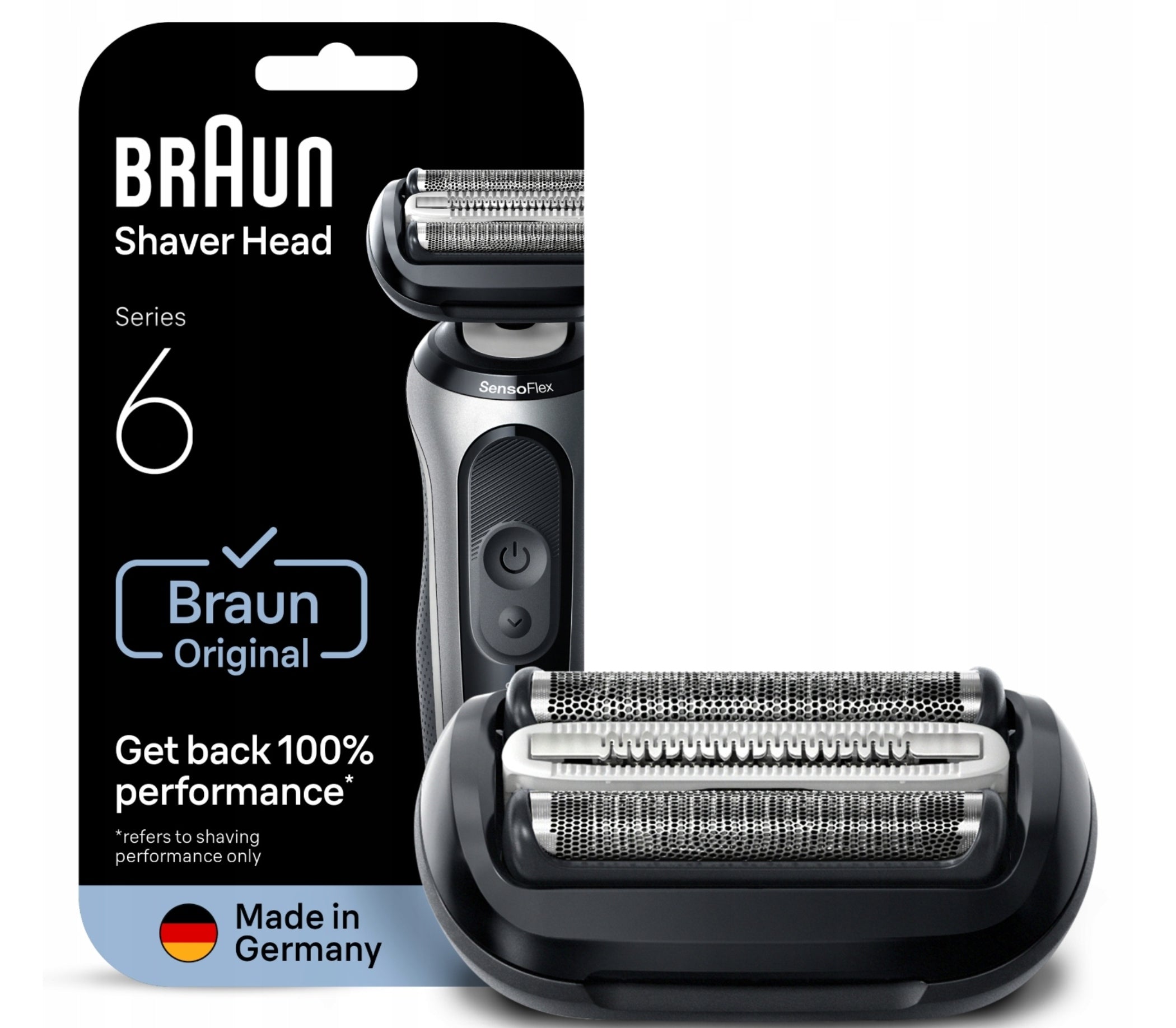 Braun ORIGINAL Replacement Electric Shaver Head Series 6, 64B Packaging status original