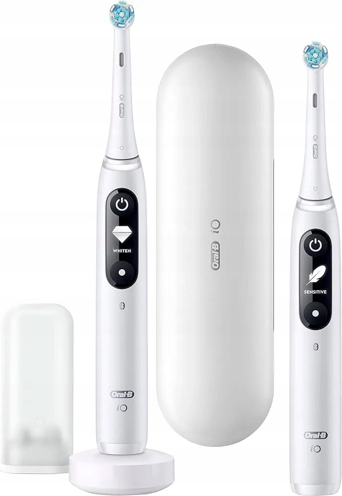 Braun Oral-B iO 7 Duo White Magnetic Toothbrush Set - Two Pack Brand Oral-B