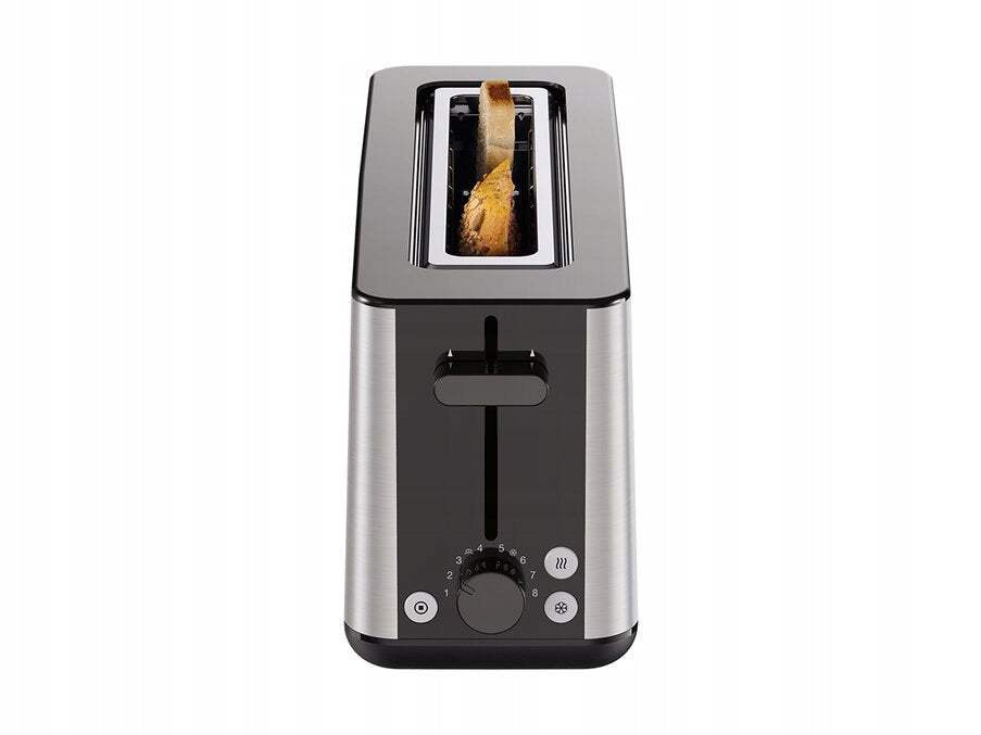 Braun PurShine long toaster 25 cm, 8 levels, steel/black, defrosting Brand Braun
