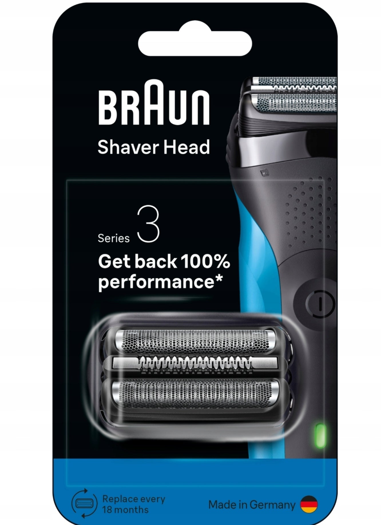 Braun Series 3 21B, Original replacement head for electric shaver Packaging status original