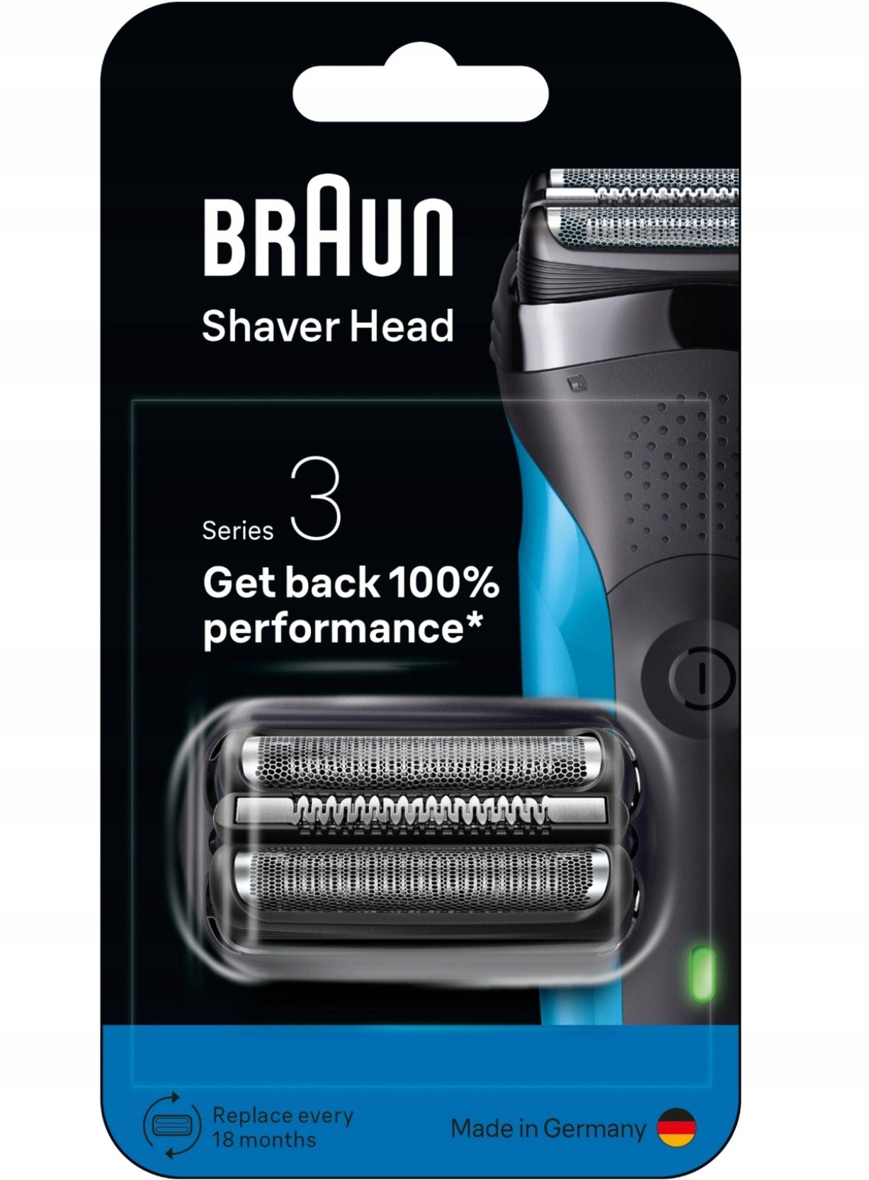 Braun Series 3+, 32B ORIGINAL replacement electric shaver head