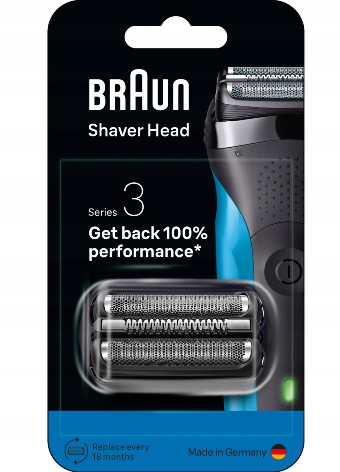 Braun Series 3, Original Replacement Head for Electric Shaver, 21B