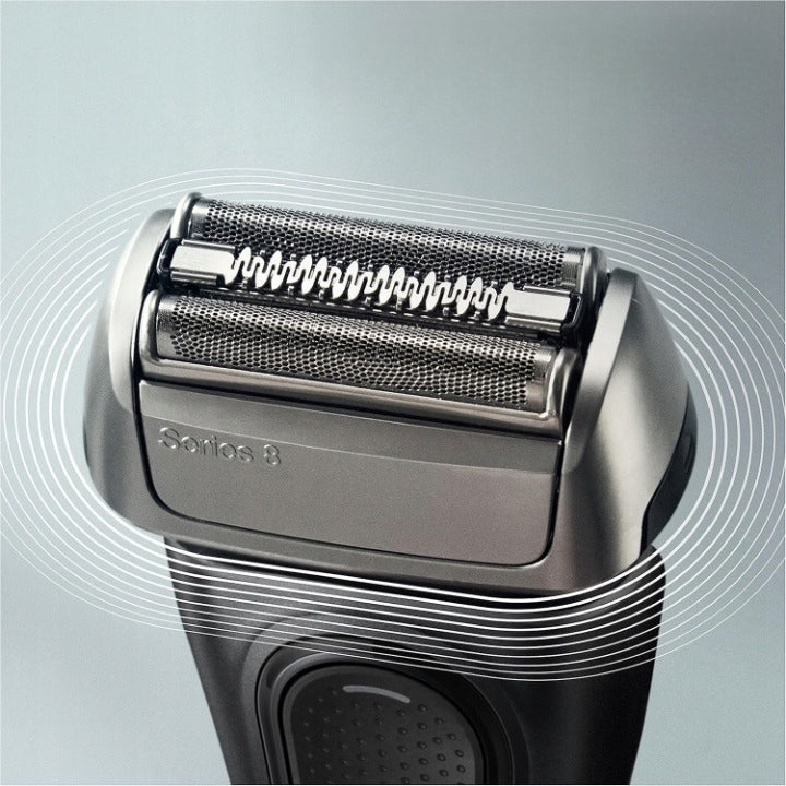 Braun Series 8 Men's Shaver 4+1 Wet&Dry Charging Station Case Silver Manufacturer code B0C5JQZNXB