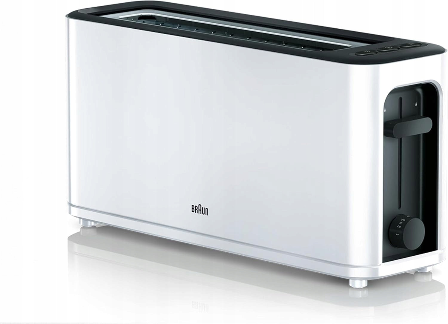Braun Toaster 1000W 2 sockets cancellation stainless steel white HT3100WH