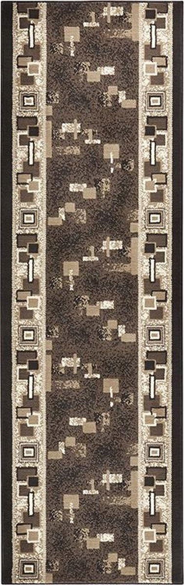 Hanse Home Teppichläufer Cube Brown, 80x350 cm 