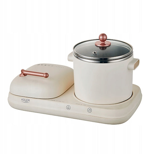 Breakfast Station 2in1 Grill and Cooking Pot Retro Multicooker AD6421 Power rating 1100 W