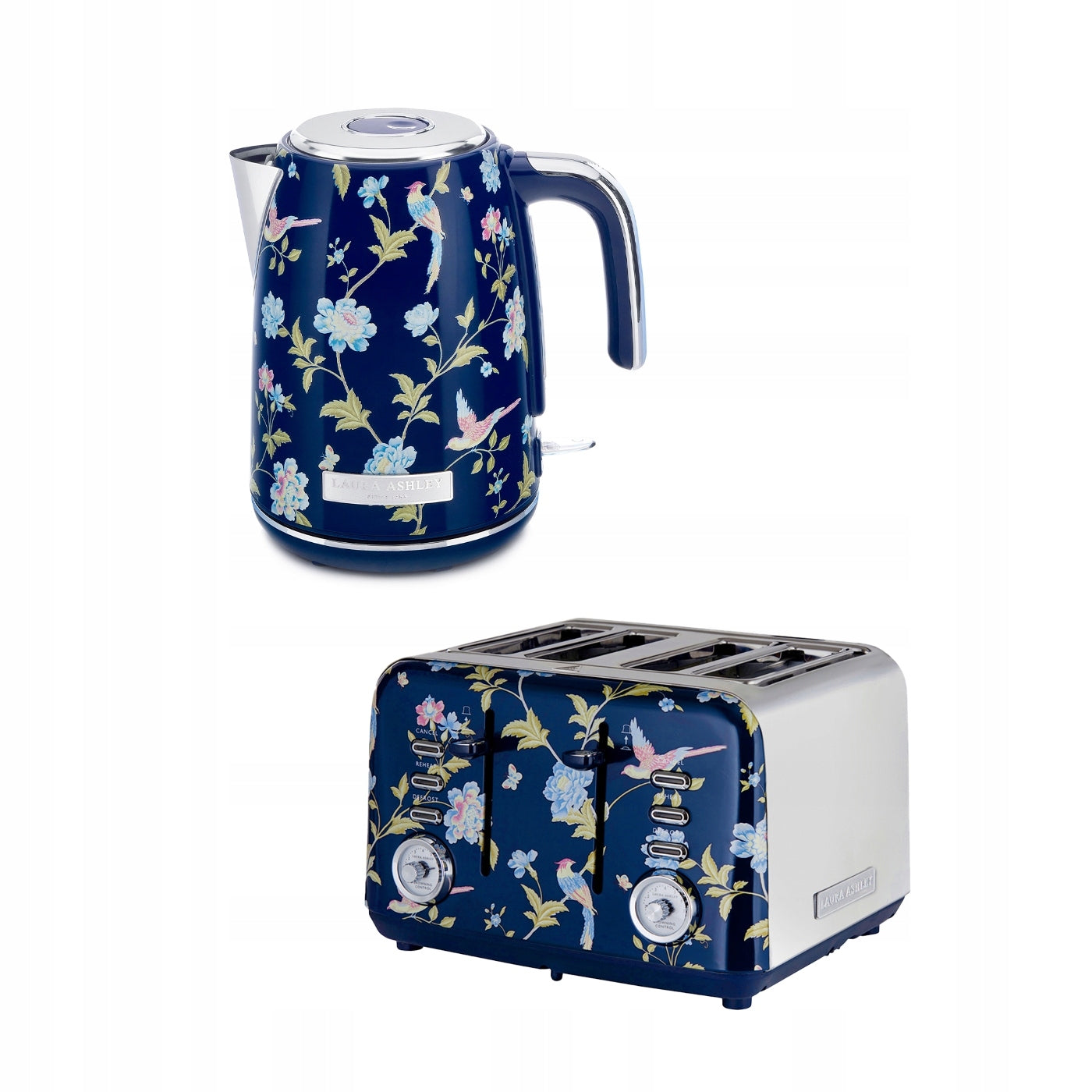 Breakfast set Laura Ashley – kettle with a capacity of 1,7 l and toaster for 4