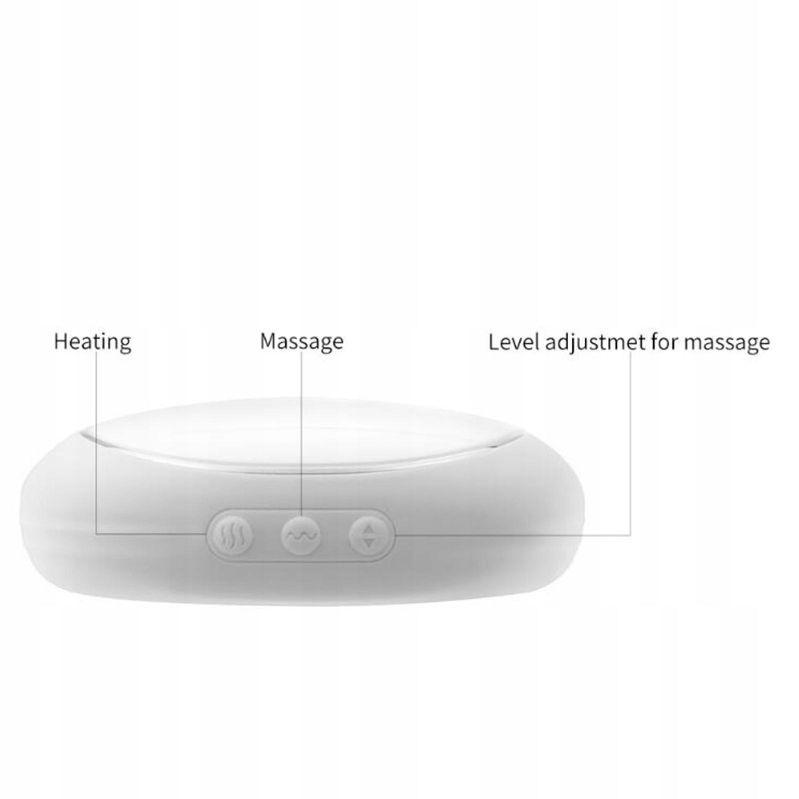 Breast Massager Heat & Vibration 3 Gear Heat Levels Warming Lactation Gray Medical device type accessories for a medical device or a product without an intended medical purpose