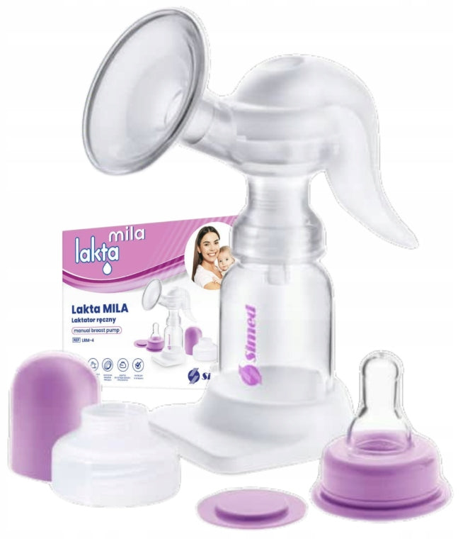 Breast Pump Handheld Quiet Food Extractor + Bottle + Pacifier Starter Kit