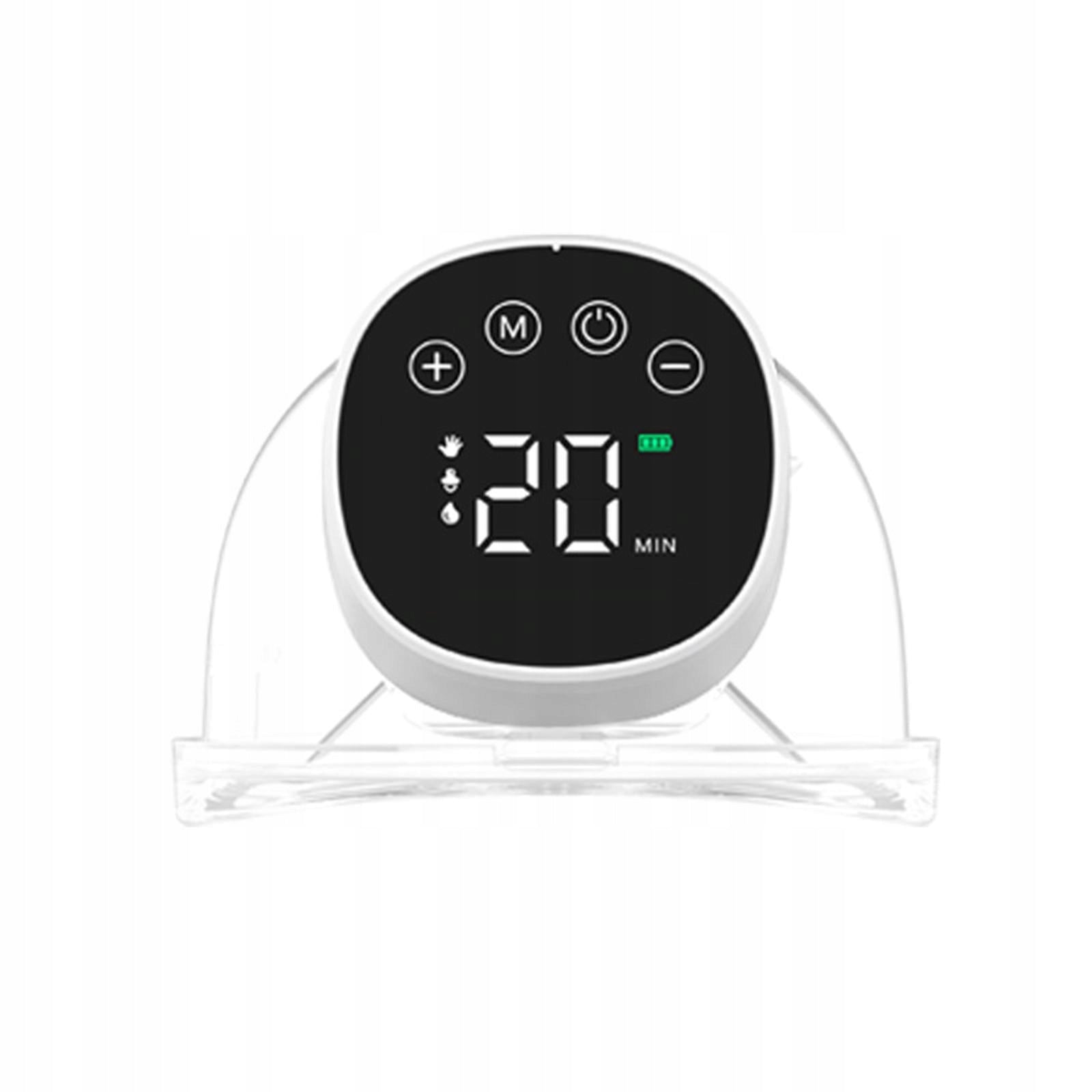Breast Pump Wearable 3 Modes 9 Levels Anti Backflow Design Smart Black 1pcs Medical device no