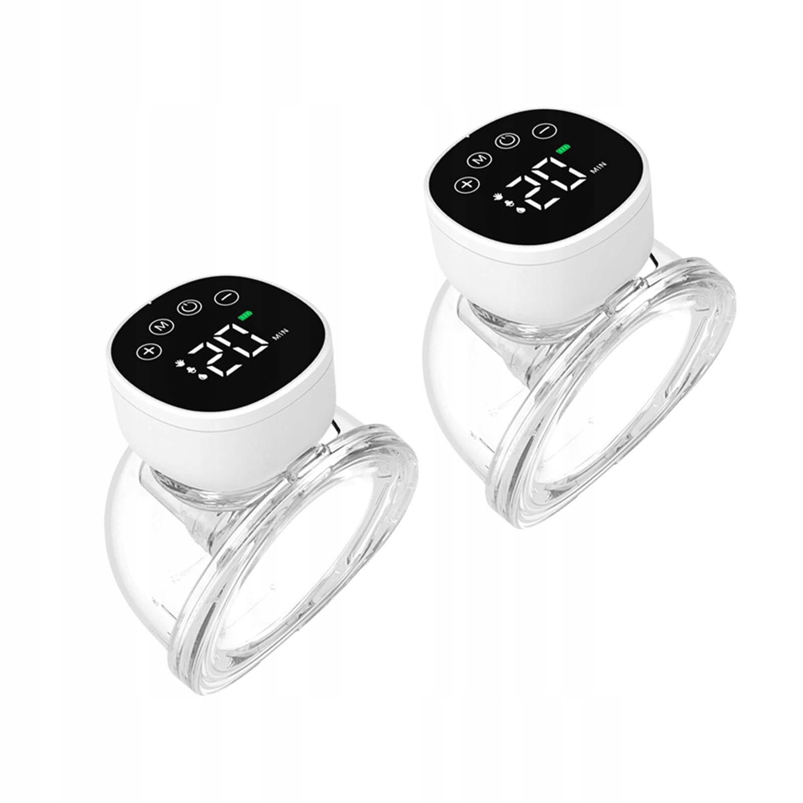 Breast Pump Wearable 3 Modes, 9 Levels Low Noise Anti Backflow Black 2pcs Medical device no