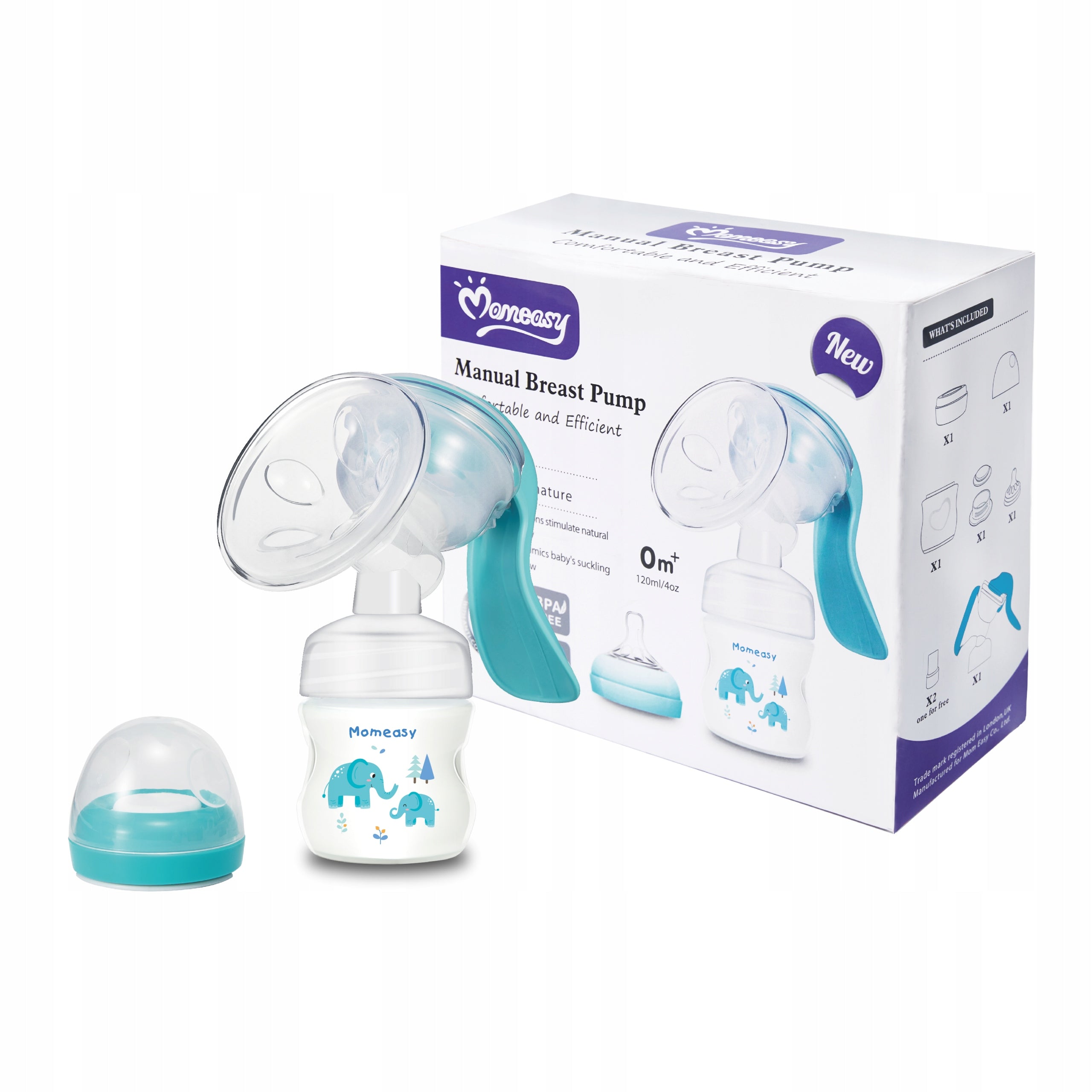 Breast pump 0m+ manual food extractor bottle 120ml Momeasy