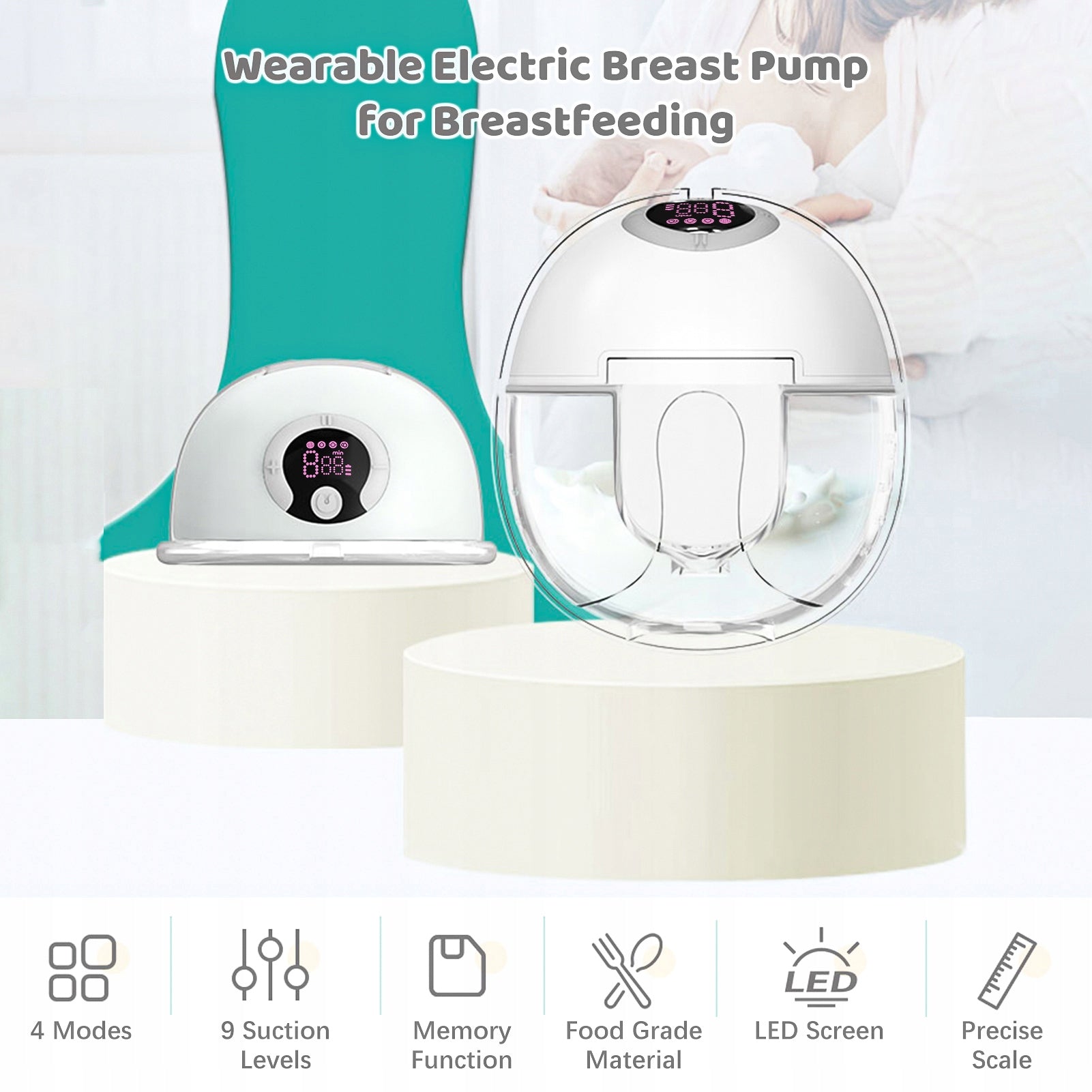 Breastfeeding Carrying Pump Portable Electric Breast Pump Medical device type medical device or in-vitro diagnostic medical device