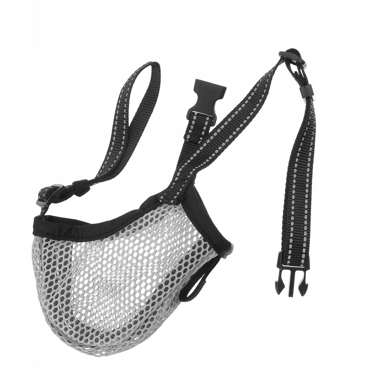 Breathable Adjustable Dog Muzzle for Grooming and Public Use