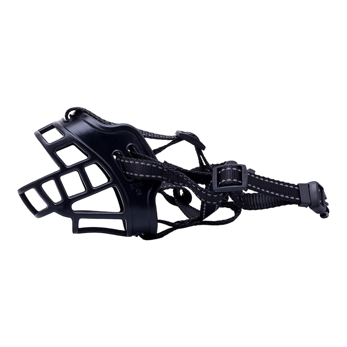 Breathable Basket Muzzle Adjustable Straps Softness Prevent Yelling nylon 4