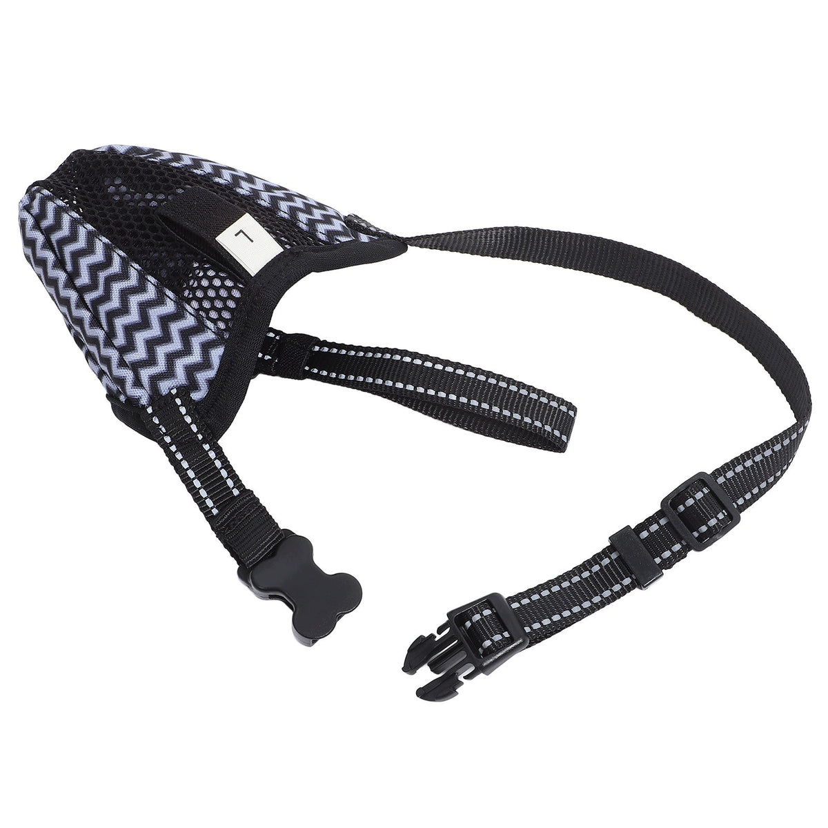 Breathable Grey Polyester Dog Muzzle Anti-Barking and Chewing Protector Manufacturer code 19092133