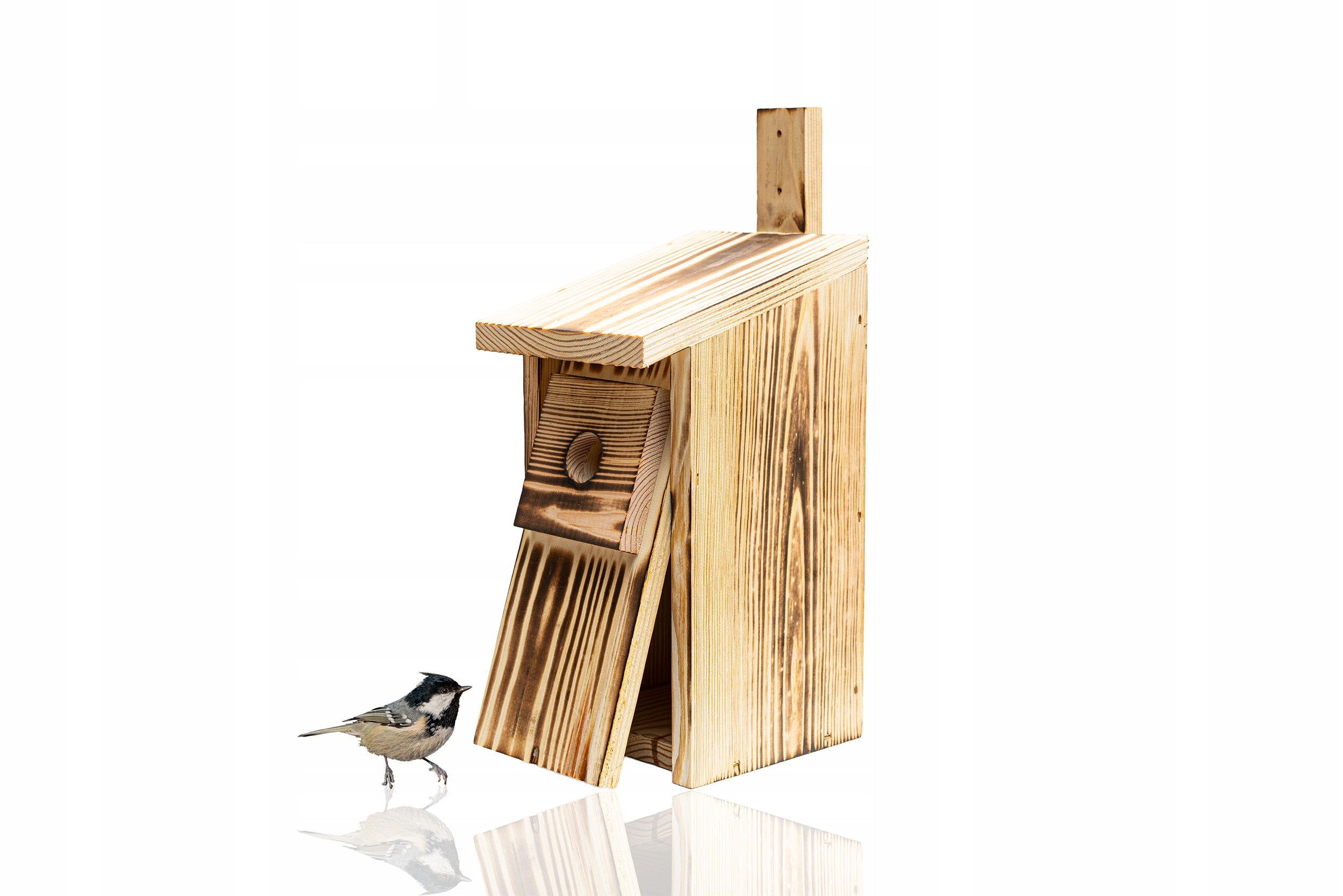 Breeding Box For Birds Type A1 Tanned Sikora Modraszka Poor Pine