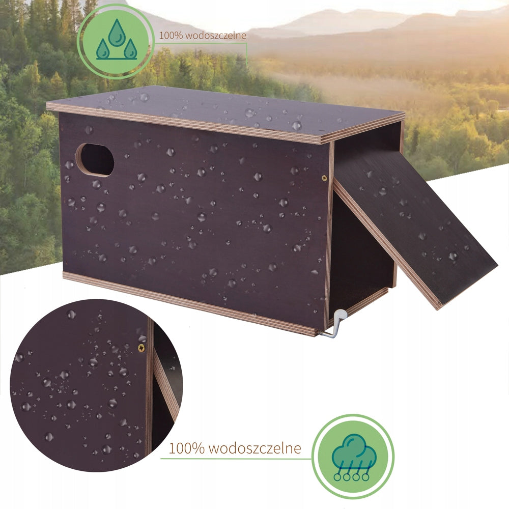 Breeding Box for Jerzyk BIRDS Wooden Solid House Waterproof Plywood Manufacturer code 5904619746074