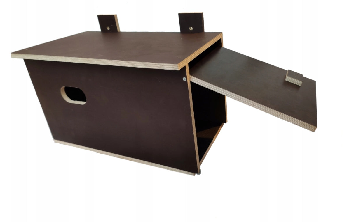 Breeding Box for Jerzyk BIRDS Wooden Solid House Waterproof Plywood Product height 22 cm