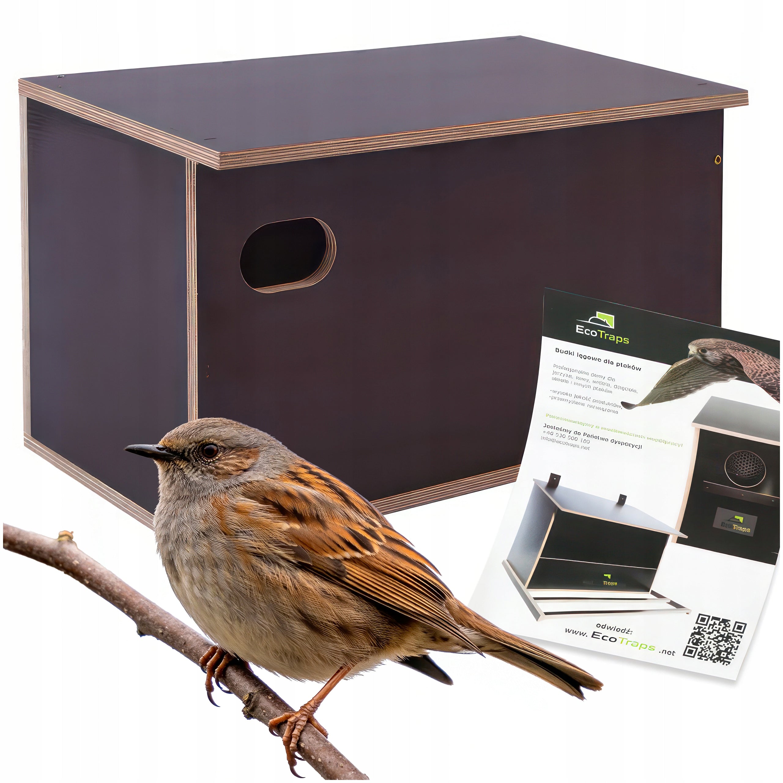 Breeding Box for Jerzyk BIRDS Wooden Solid House Waterproof Plywood