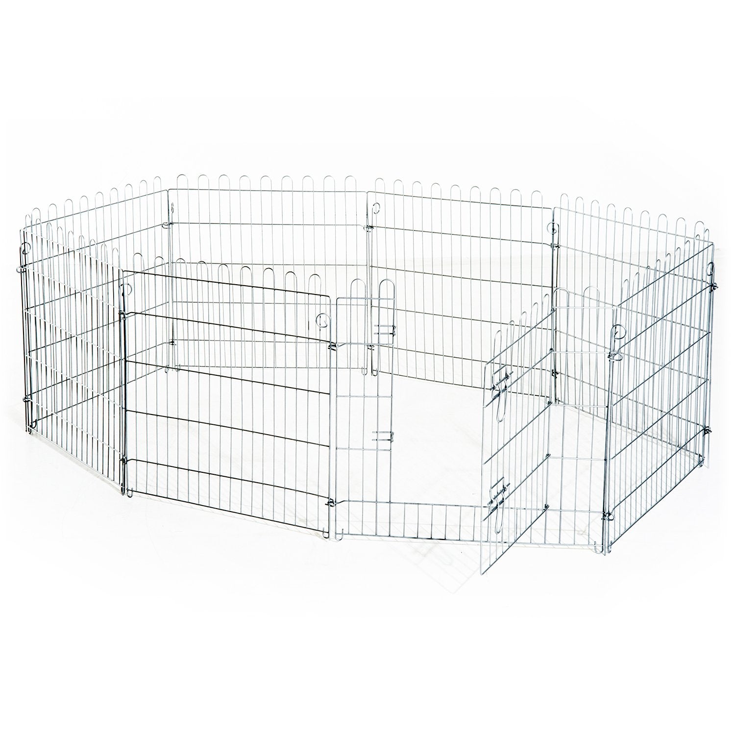 Breeding Playpen Metal Cage for Rabbit Dogs 63x76 cm PawHut Kind playpen