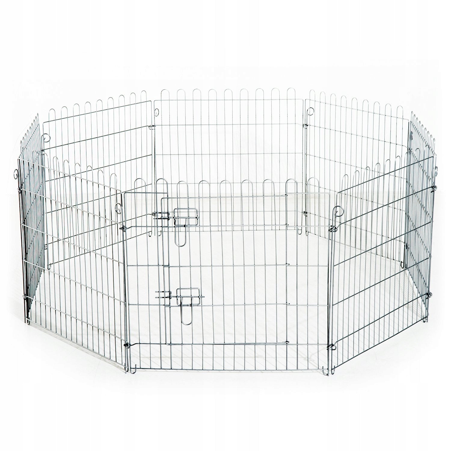 Breeding Playpen Metal Cage for Rabbit Dogs 63x76 cm PawHut Product width 63 cm