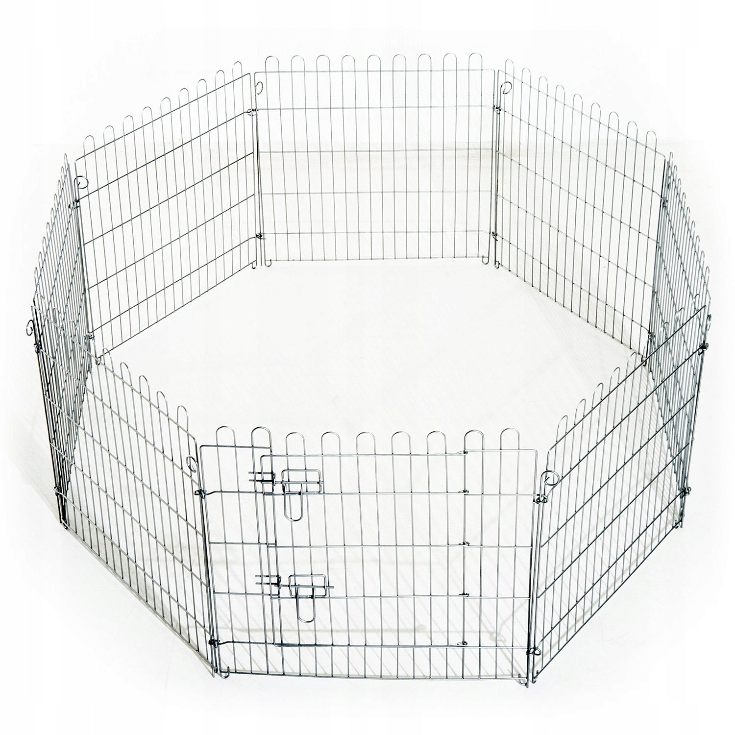 Breeding Playpen Metal Cage for Rabbit Dogs 63x76 cm PawHut