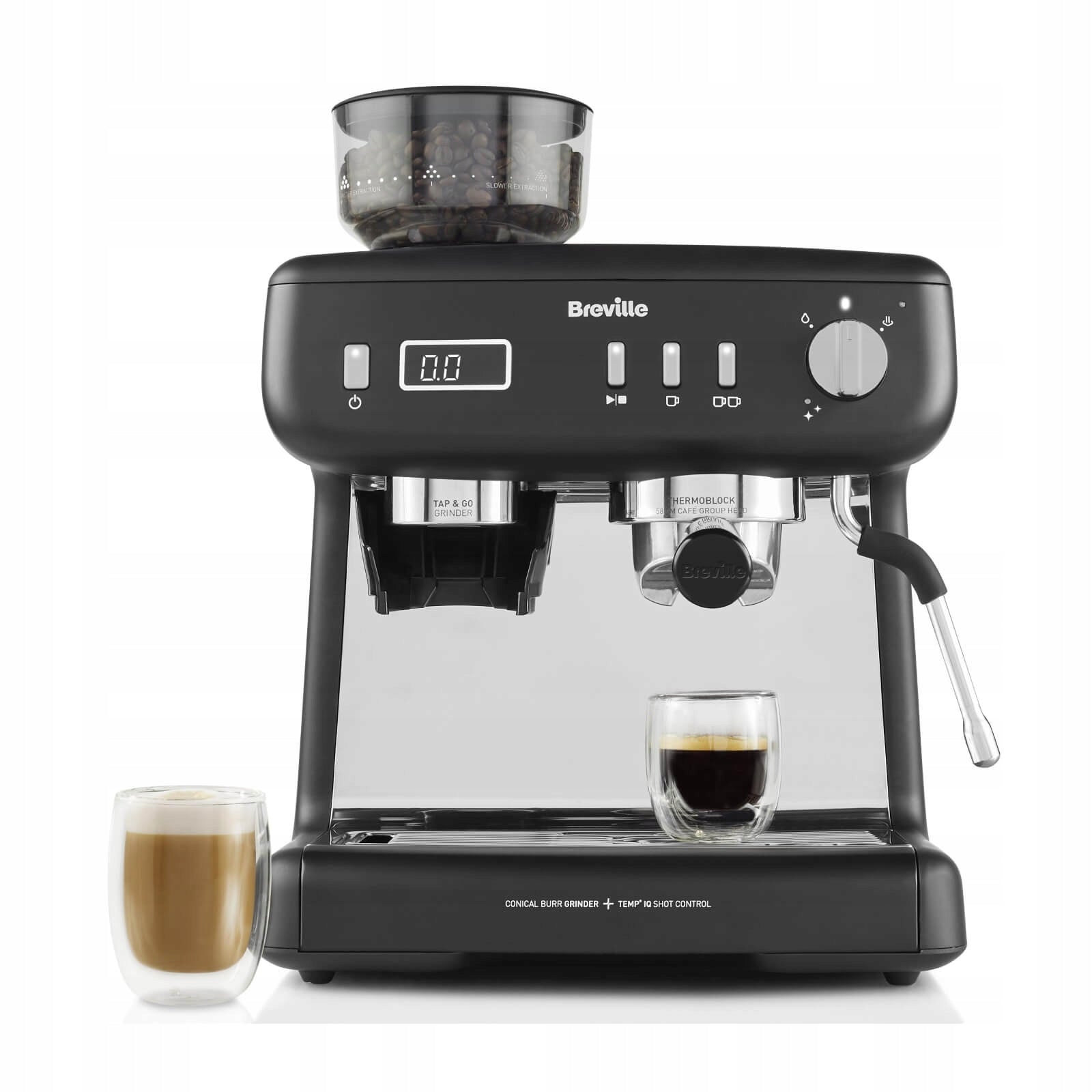 Breville Barista Max+ flask coffee maker with grinder 1550W black VCF152X Brand Breville