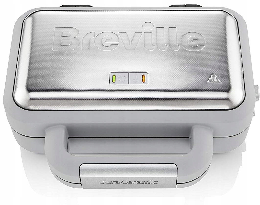 Breville DuraCeramic Waffle Iron 1000W White with Removable Plates