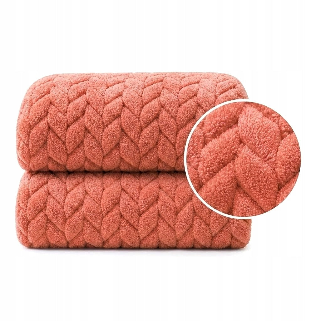 Brick Herringbone Blanket Soft Warm Elegant Decorative 160x200