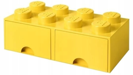 Brick container with drawers Lego Brick Drawer 8 yellow
