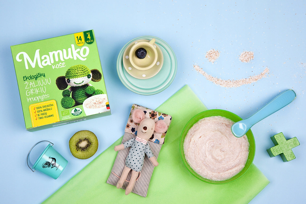 Bright Buckwheat Porridge from Organic EU Crop Natural Mamuko 4m+ Manufacturer code 4779032700191