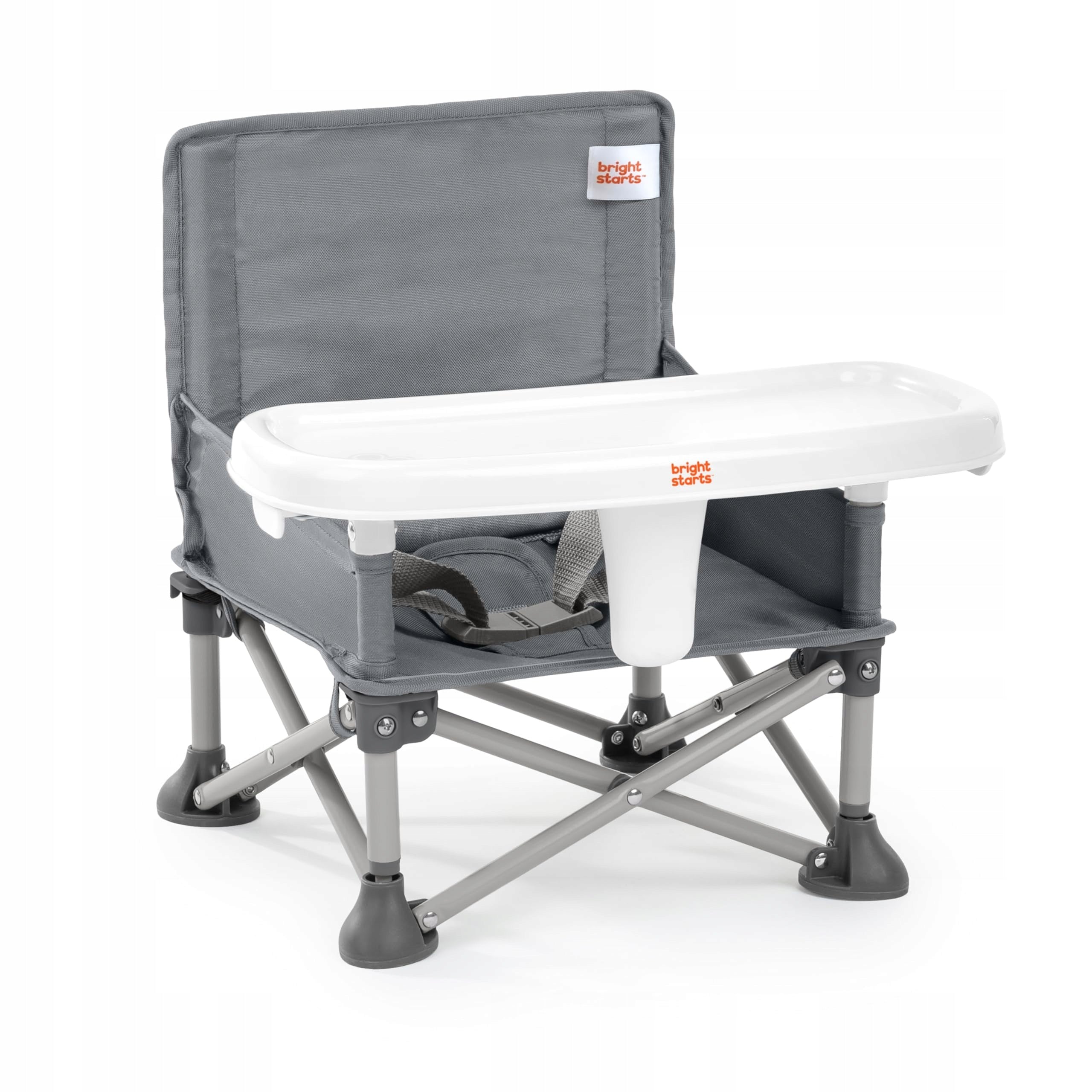 Bright Starts Pop 'N Sit Grey Portable and Comfortable