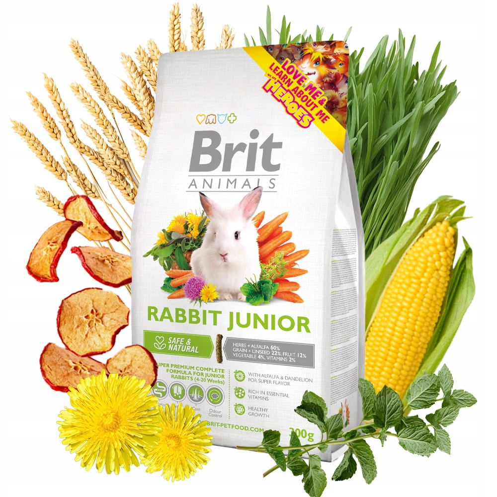 Brit Animals Rabbit Colmplete Junior Dry Rabbit Food 300g
