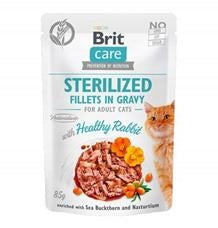 Brit Care Cat Fillets in Gravy Steril Healthy Rabbit Varianta: 85 g