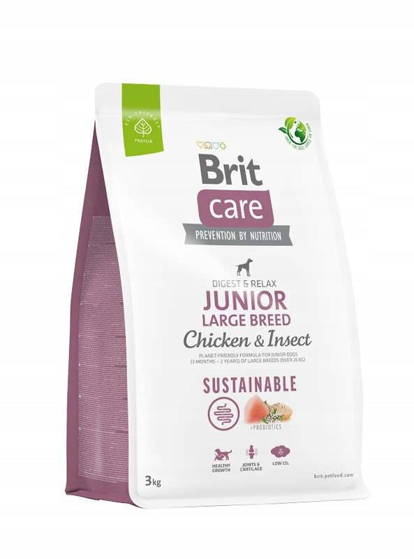Brit Care Dog Sustainable Junior Large Breed with Chicken and Insects 3kg