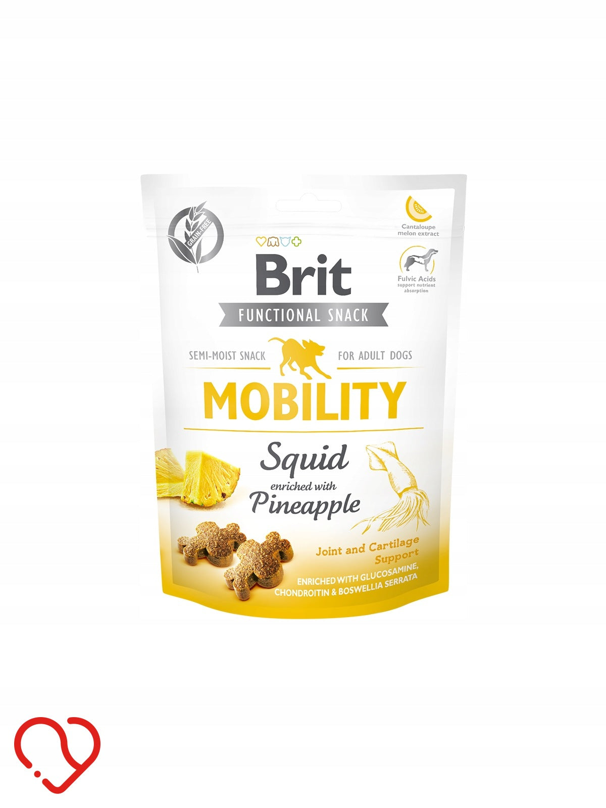 Brit Care Functional Snack Mobility Squid with pineapple 150 g