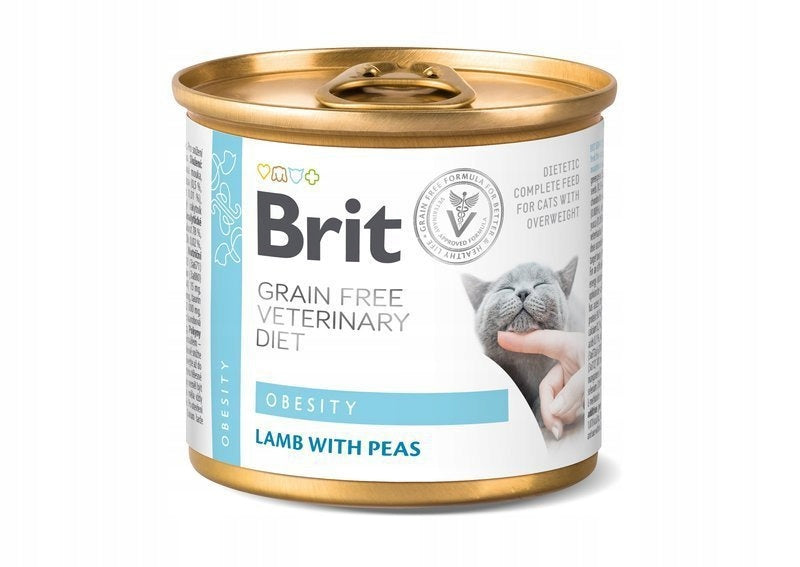 Brit Grain Free Veterinary Diets Cat Can Obesity 200 g