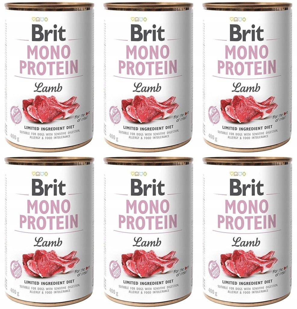Brit Mono Protein Lamb 6 Cans 400 g