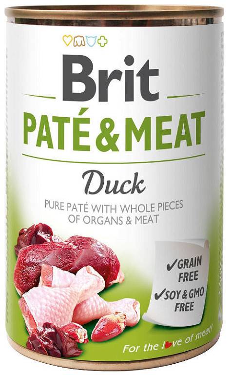 Brit Pate&Meat DOG Adult Duck Wet Food for Dogs 800g