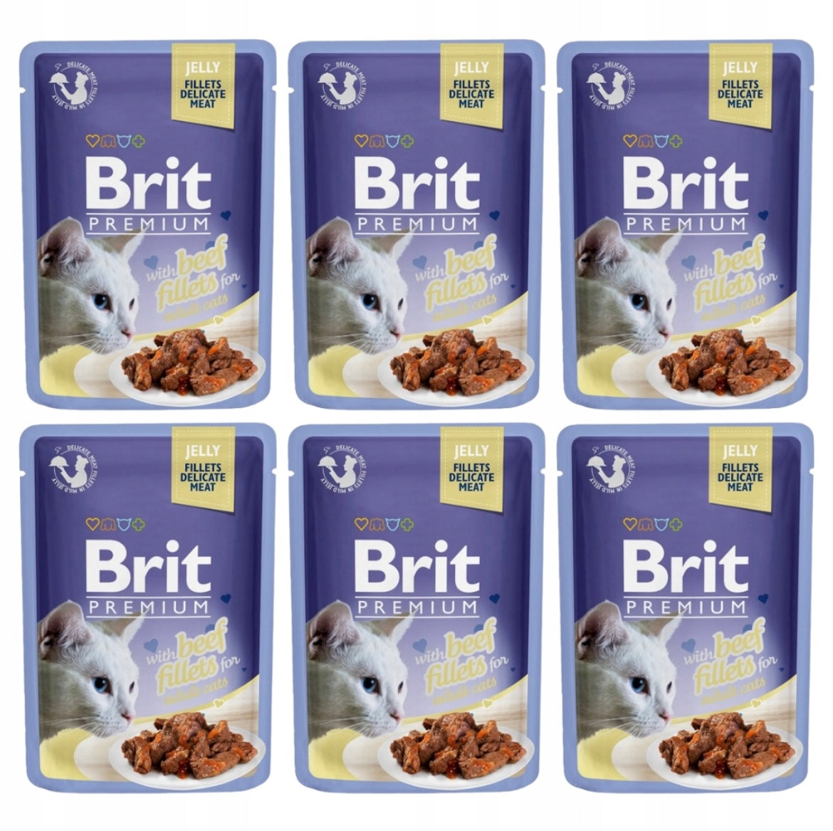Brit Premium 85g Beef in jelly