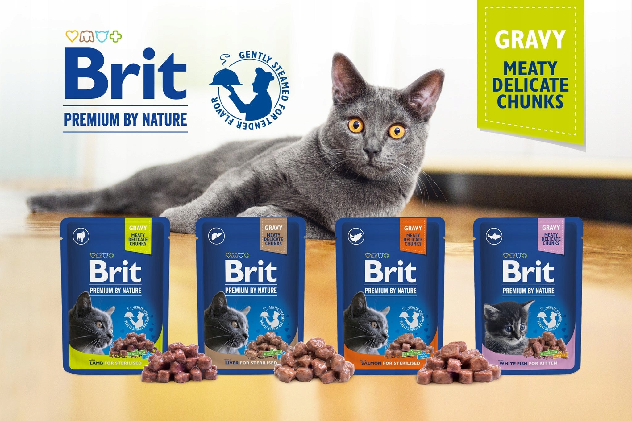 Brit Premium with beef and peas 100g Brand Brit